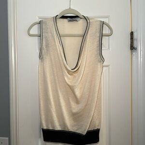 YSL Rive Gauche Silk & Linen Blouse